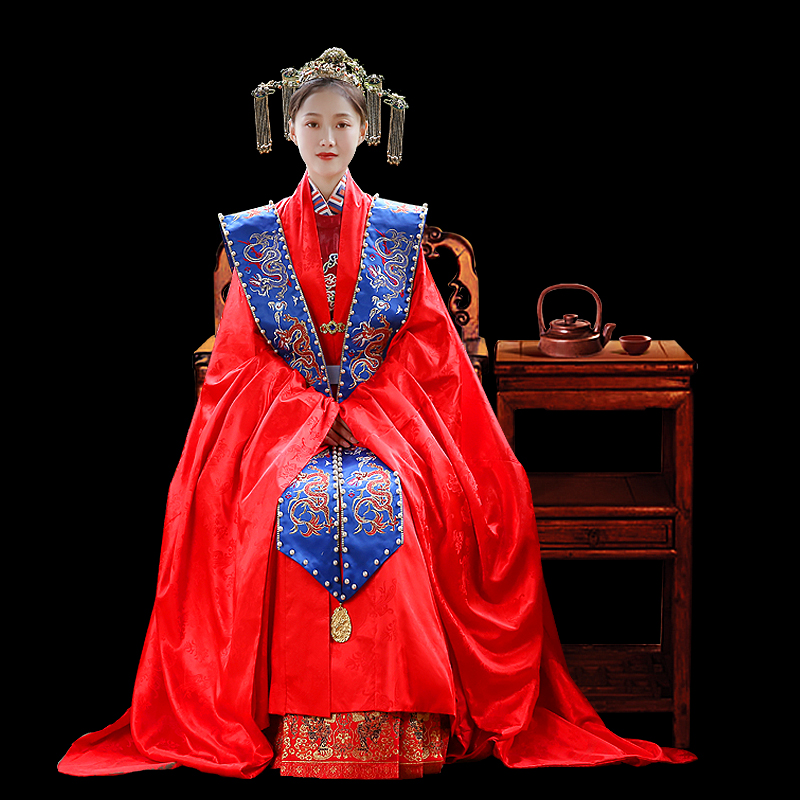 凤冠霞帔汉服布许美满人生