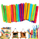 彩色雪糕棒手工制作材料冰棍棒diy模型工具小木片木棍木棒雪糕棍