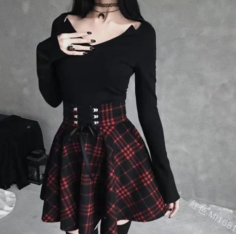 High school fresh college style lady checked irregular skirt在类目 女装/女士精品, 半身裙中 - 来自Buy2taobao.com提供专业的淘宝代购服务