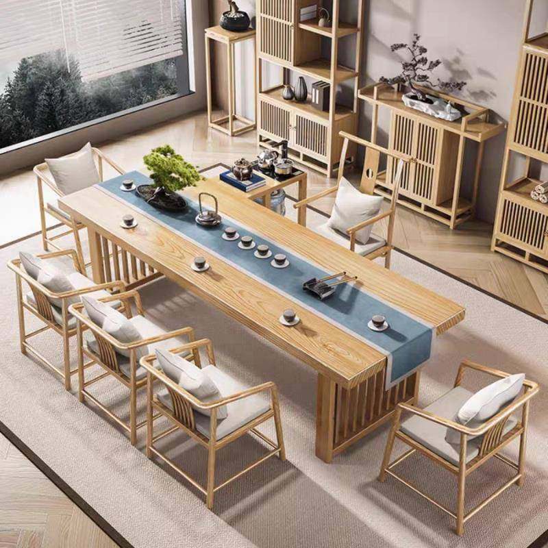 原木茶桌椅组合新中式家用功夫茶台现代简约办公室大板实木泡茶桌,住宅家具,家用茶台/茶桌,淘宝优惠券,粉丝福利购,淘宝优惠卷