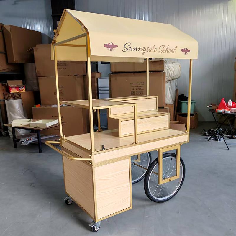 花车促销售卖展示台室内外商场花店移动货架手推摊位摆摊车售货车