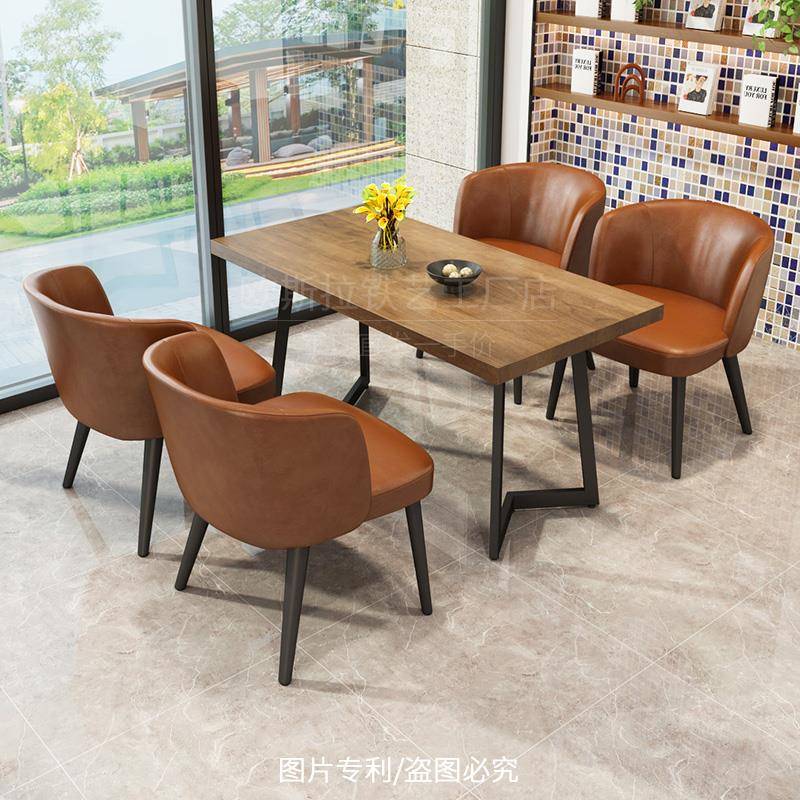 咖啡厅餐厅桌椅组合卡座沙发烧烤奶茶店酒吧清音乐餐吧酒馆椅子