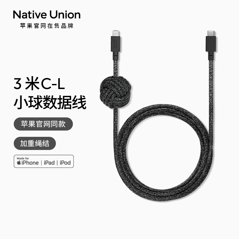 NativeUnion适用于苹果数据线