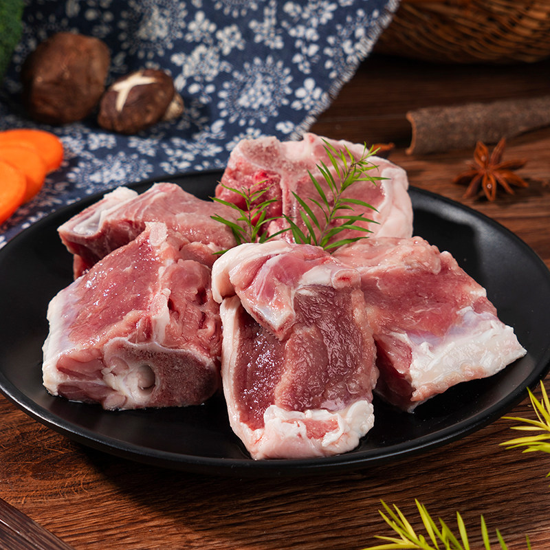 宁鑫盐池滩羊带骨羊肉2斤新鲜现杀屠宰生羊排羊腿羊蝎子宁夏羊肉