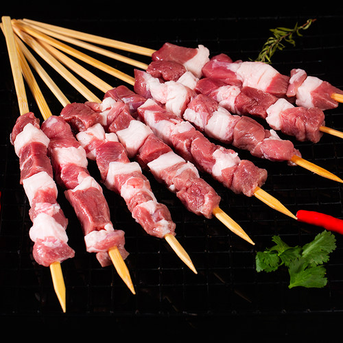 非调理合成盐池滩羊肉串新鲜10串