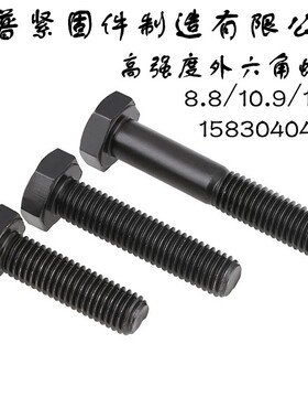 12.9级外六角螺丝 高强度外六角螺栓M32M33M36M39M42M45M48M52M56