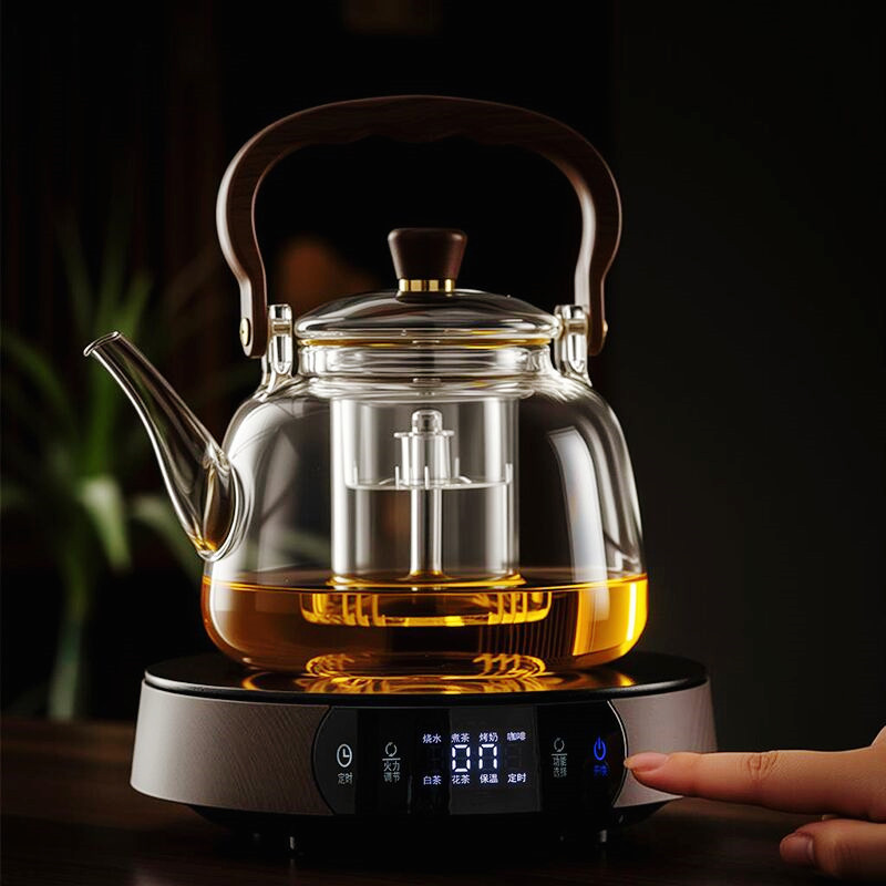 电陶炉煮茶壶家用茶具套装大容量泡茶壶玻璃煮茶器2025新款烧水壶,餐饮具,煮茶炉,淘宝优惠券,粉丝福利购,淘宝优惠卷