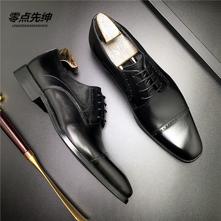 新款德比鞋商务正装真皮
