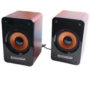 厂家直666木质音箱 有源2.0钢琴烤漆纯木质电脑音箱电源音箱