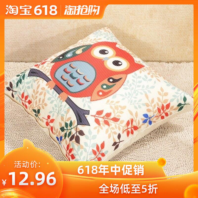 sofa Flax Cushion Large Pillow household Square Single Linen Dual use Cover Soft roll Squarein the Home Fabric , Pillow/Pillow  category - from Buy2taobao.com to provide professional Taobao agent buy service