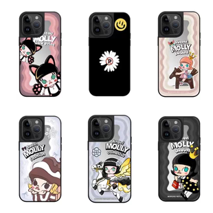 C家MagSafe小猫咪骑马Molly茉莉适用于苹果17Air磁吸手机壳iPhone16Promax卡通15plus镜面14防摔13可爱12新款
