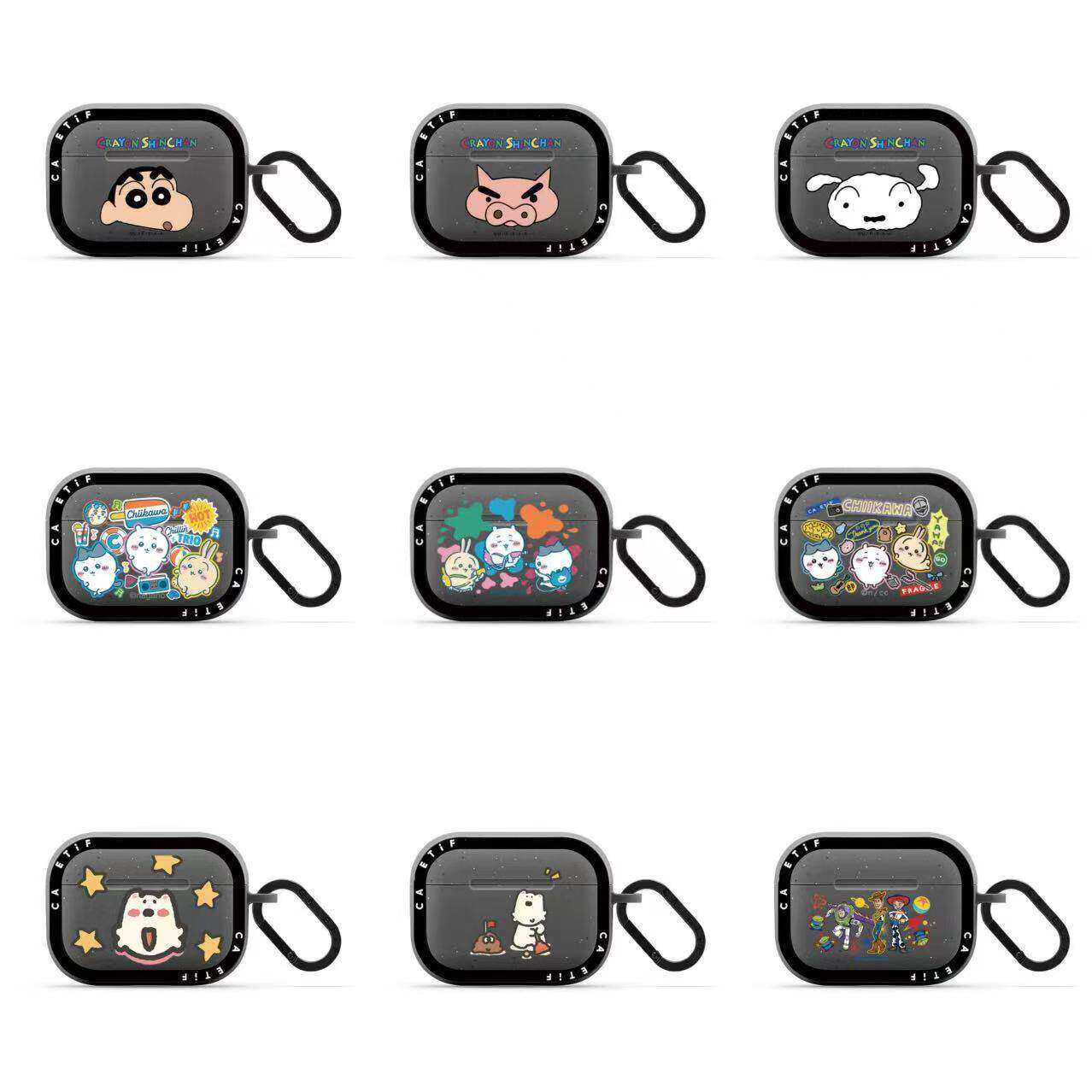 C家MagSafe雾面磨砂壳蜡笔小新吉伊卡哇三丽鸥适用苹果AirPods pro3二代硅胶耳机保护套airpads3防摔4卡通