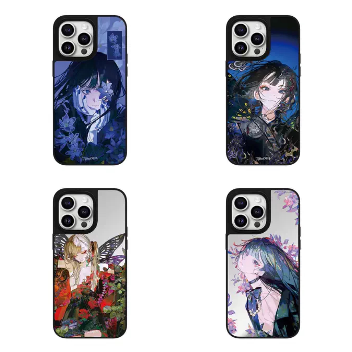 C家MagSafe静谧盛放繁花少女孩适用于苹果磁吸手机壳iPhone17ProMax防摔16Pro高级感15新款14镜面13/12系列