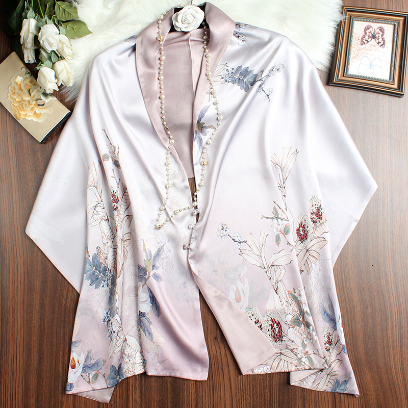 披肩夏季新款旗袍外搭双层盘扣