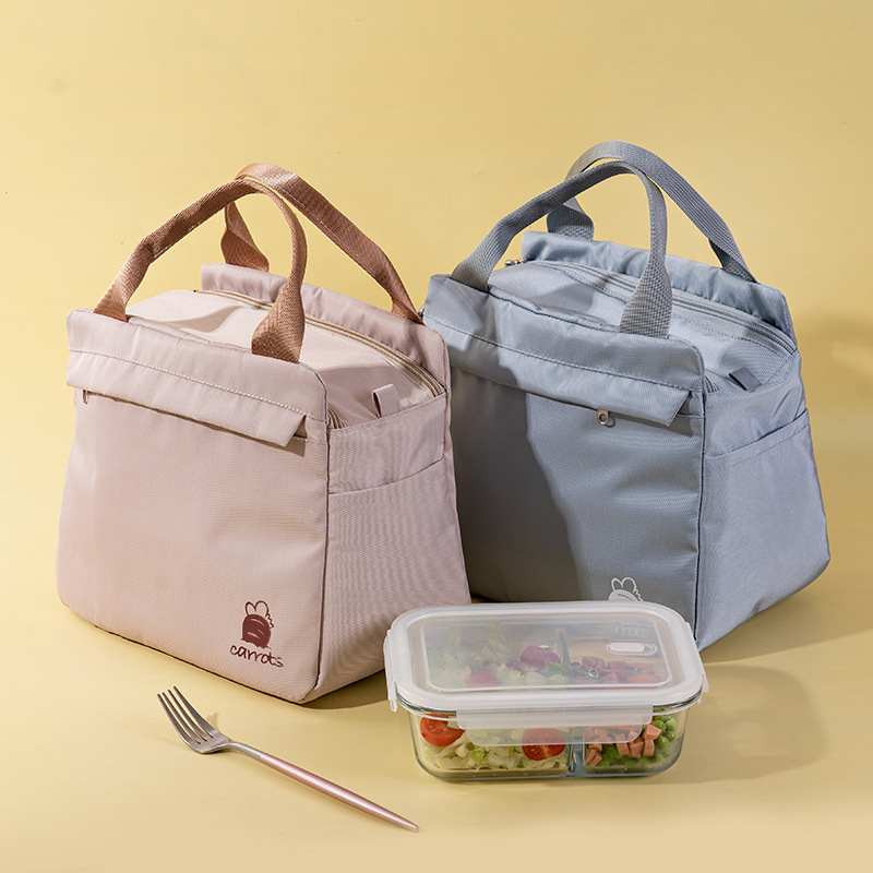 保温袋子饭盒便当包手提加厚铝箔装饭桶午餐包学生上班族送带饭兜