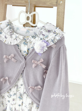 【花雾】Lolita短款毛衣开衫外套洛丽塔开衫复古针织软妹少女可爱