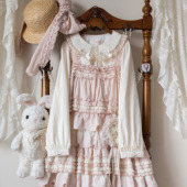 尖领lolita衬衫 女长袖 娃娃领蝴蝶结上衣甜美可爱少女衬衣