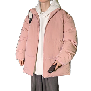 蓝色羽绒服男冬季2023年新款潮牌青少年中学生特厚男款高中生外套