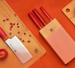 ZWILLING NOW S系列刀具5件套 青柠色 双立人 石榴红 蓝莓