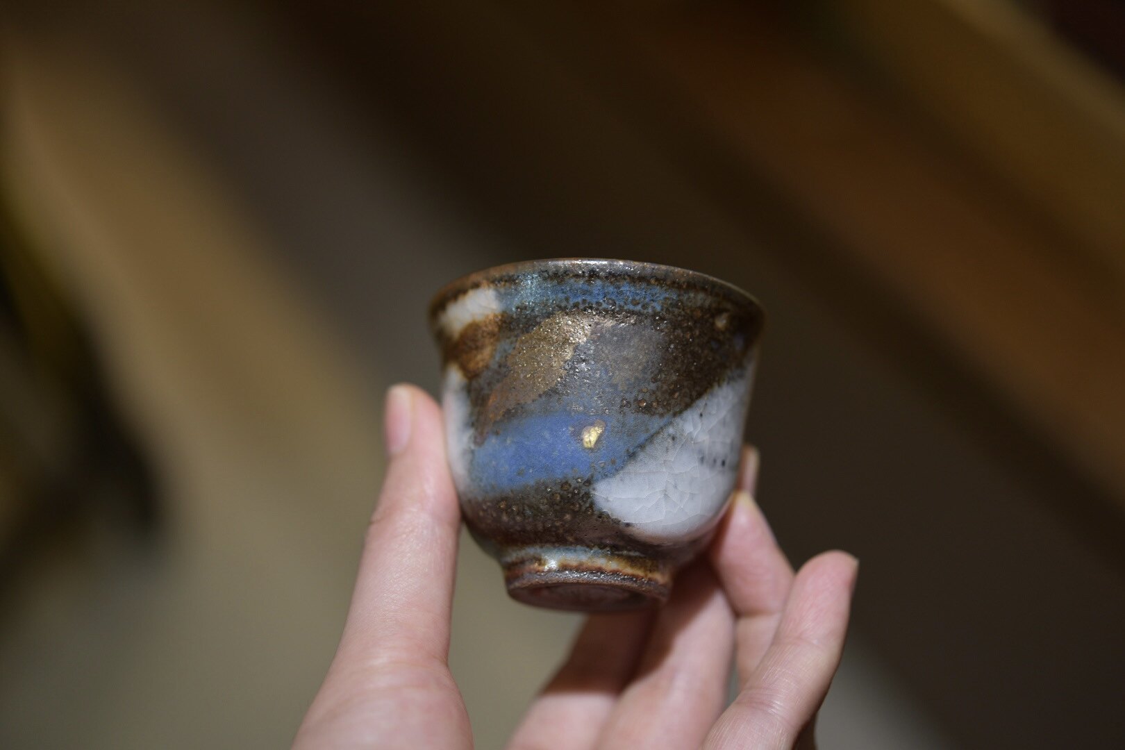 茶杯 台湾余华宇老师手作志野烧 陶土主人杯 功夫茶具博茶堂