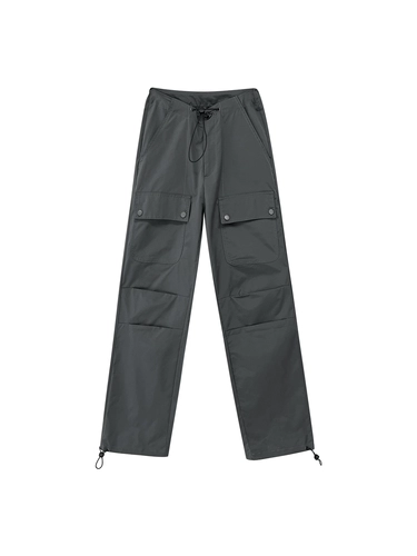 Tide, ретро штаны, в американском стиле, свободный прямой крой, по фигуре, на шнурках