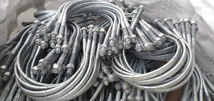 热镀锌U型抱箍电力电线杆承重支架管卡广告牌卡箍M16M18 400 150