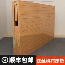 One meter foldable bed office workers siesta bedroom double bed solid wood multi-functional ventilation office convenient home