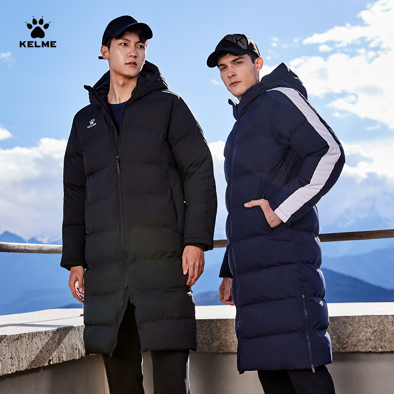 KELME/卡尔美男女长款体育生棉服