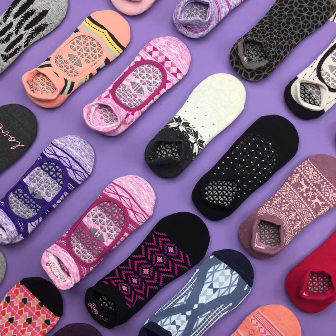 外单专业胶点普拉提跳操防滑袜