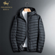 羽绒服男轻薄短款 薄款 白鸭绒连帽情侣男女羽绒衣潮 冬季 PHLODINCA
