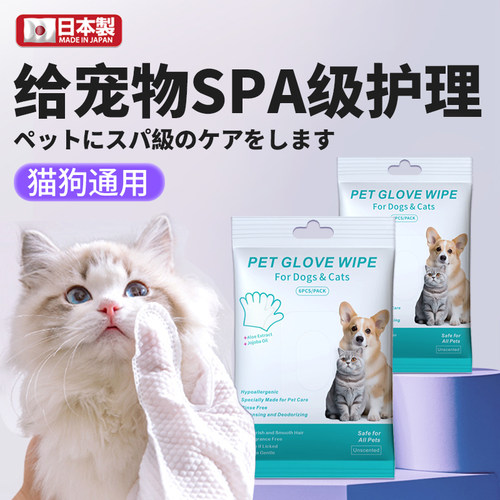 清洁干洗湿巾手套除臭去泪痕干