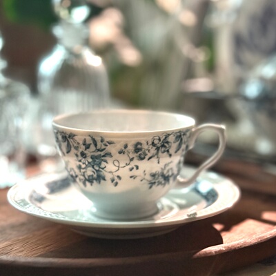中古骨瓷下午茶杯碟套装