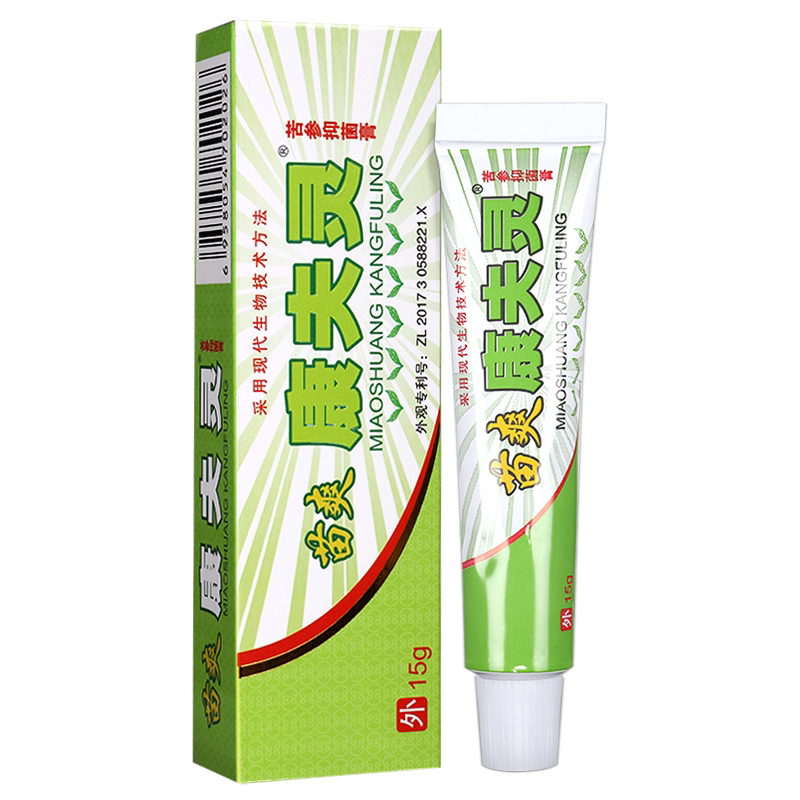 苗爽康夫灵软膏康肤宁苗草王草本外用皮肤抑菌乳膏官方正品GZ