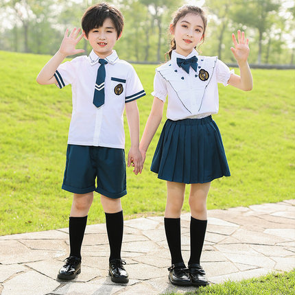 小学生校服夏装大合唱服幼儿园服舞台服夏季班服儿童六一表演出服
