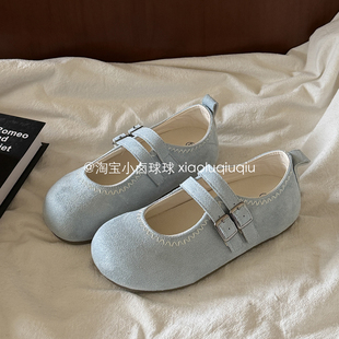 百搭单鞋 小卤球球巨好看勃肯鞋 厚底玛丽珍鞋 春夏休闲鞋 女2026新款