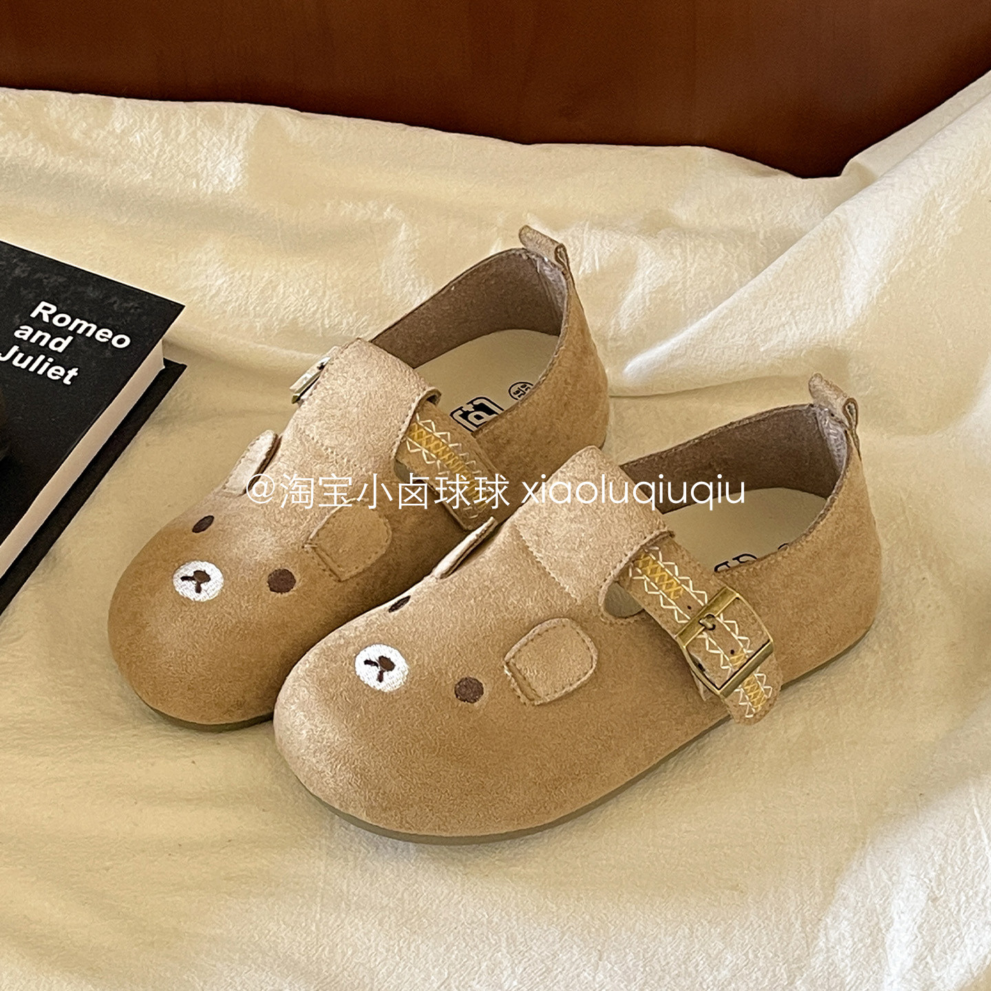 小卤球球可爱小熊一脚蹬勃肯鞋百搭全包单鞋子女鞋2026新款懒人鞋,女鞋,勃肯鞋/软木鞋,淘宝优惠券,粉丝福利购,淘宝优惠卷