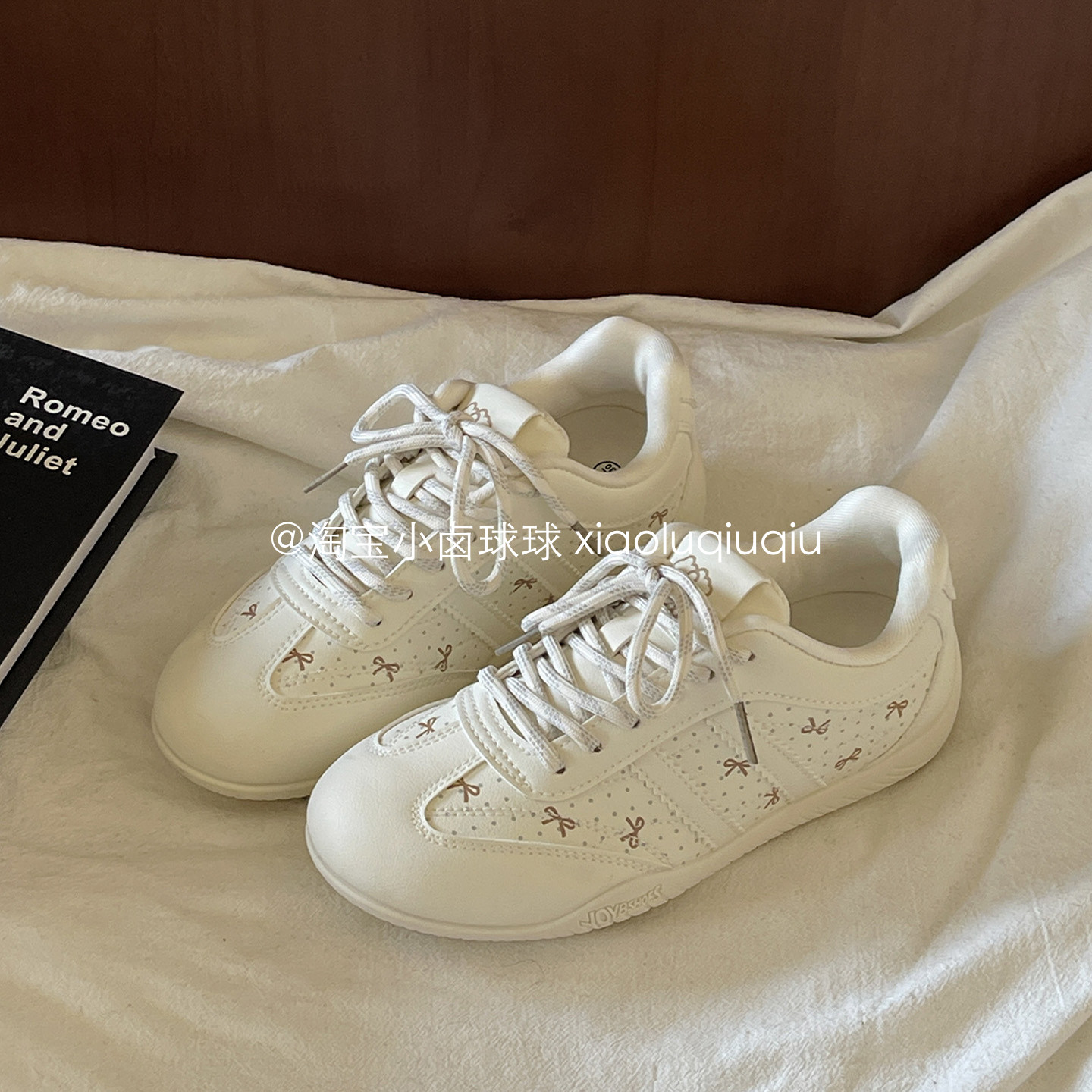 小卤球球运动小白鞋春季2026新款鞋子女鞋百搭学生板鞋厚底德训鞋,女鞋,时尚休闲鞋,淘宝优惠券,粉丝福利购,淘宝优惠卷