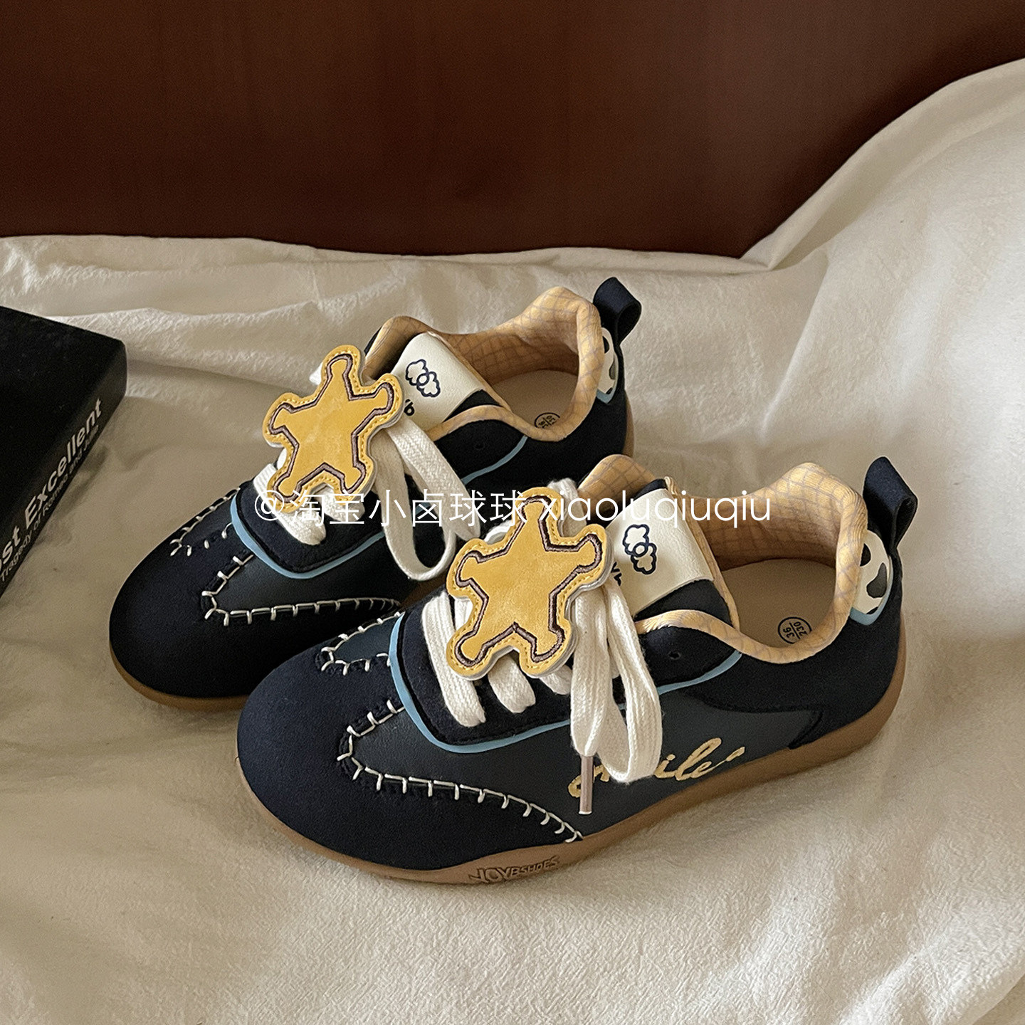 小卤球球 厚底小白鞋女款2026年春季新款板鞋ins潮百搭小众德训鞋,女鞋,德训鞋,淘宝优惠券,粉丝福利购,淘宝优惠卷