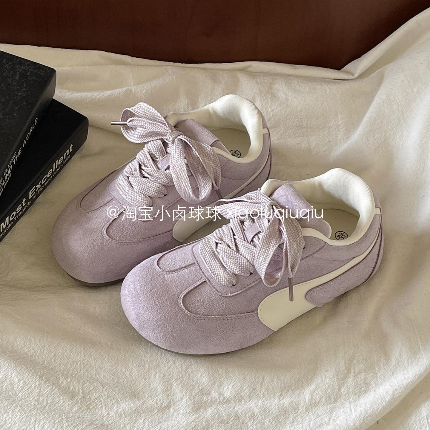 小卤球球厚底小白鞋2026年春季新款板鞋子女款百搭小众运动休闲鞋,女鞋,时尚休闲鞋,淘宝优惠券,粉丝福利购,淘宝优惠卷