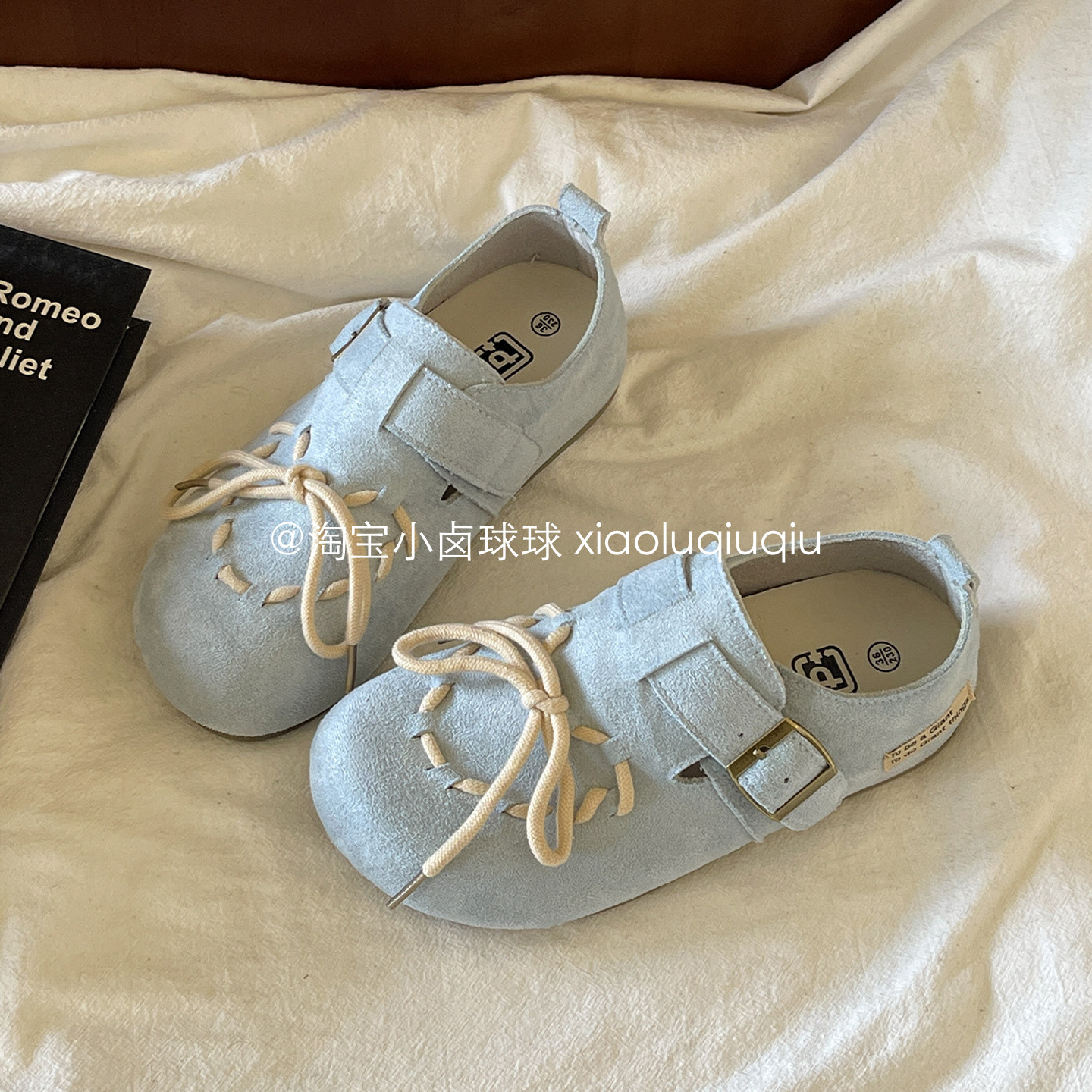 小卤球球蝴蝶结一脚蹬勃肯鞋全包女鞋2026新款百搭懒人鞋休闲单鞋,女鞋,勃肯鞋/软木鞋,淘宝优惠券,粉丝福利购,淘宝优惠卷