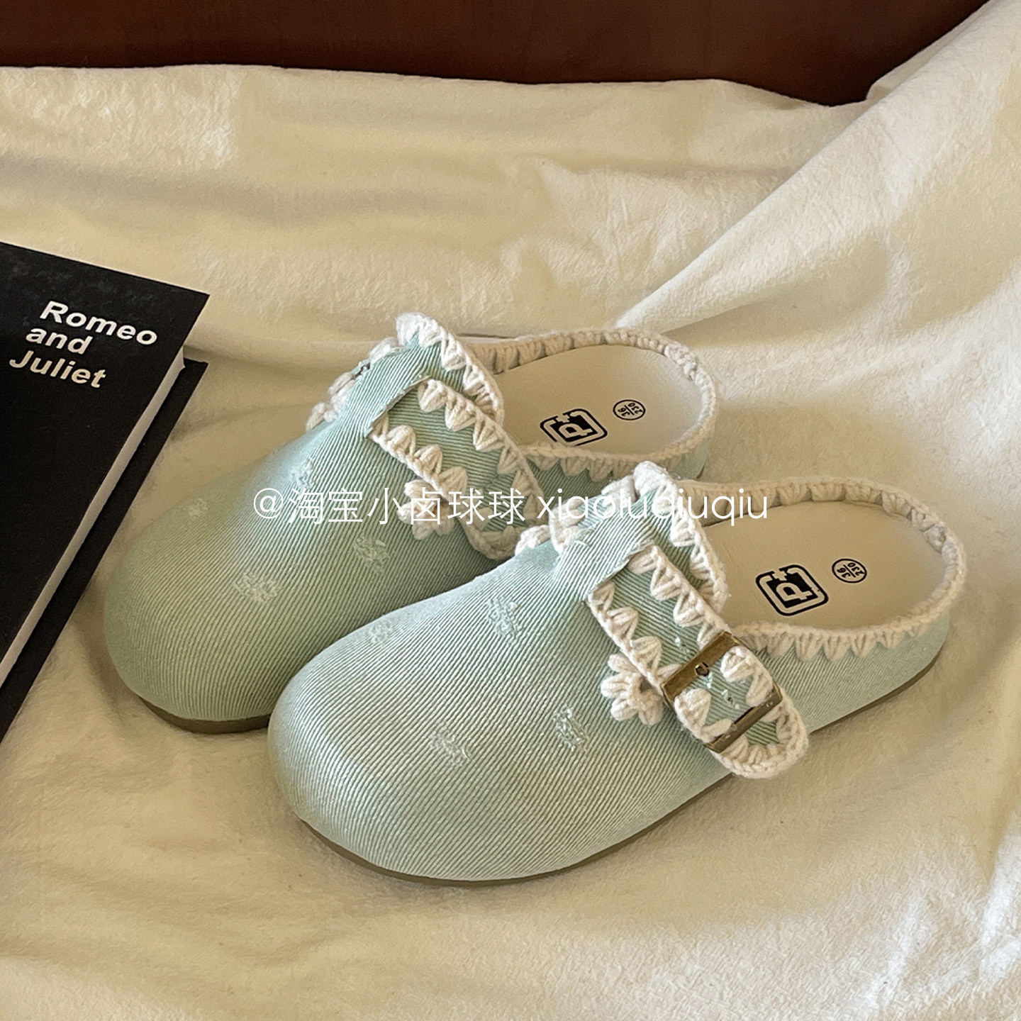 小卤球球一脚蹬勃肯鞋半拖外穿春季女鞋2026新款百搭包头拖休闲鞋,女鞋,勃肯鞋/软木鞋,淘宝优惠券,粉丝福利购,淘宝优惠卷