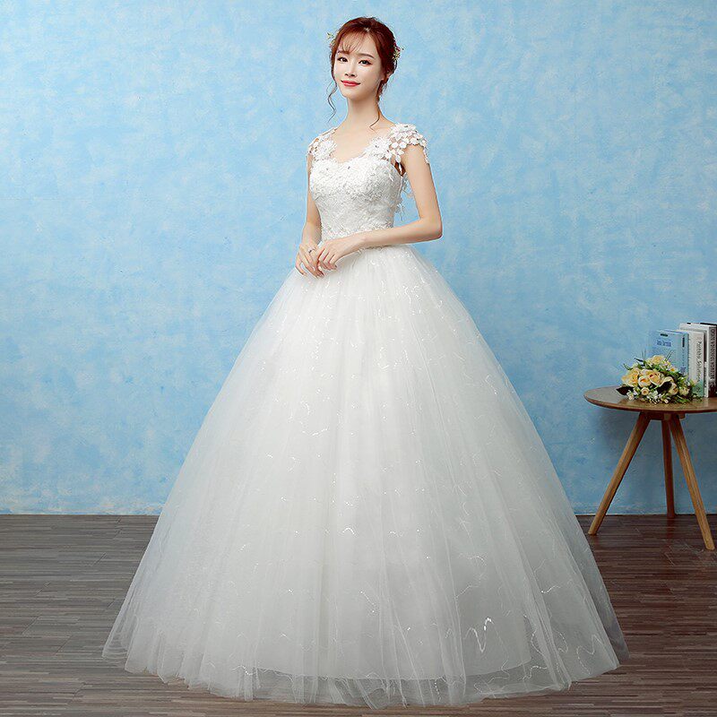 主婚纱礼服2019新款新娘结婚齐地韩式公主V领大码显瘦红色轻婚纱在类目 女装/女士精品, 婚纱/旗袍/礼服, 婚纱中 - 来自Buy2taobao.com提供专业的淘宝代购服务
