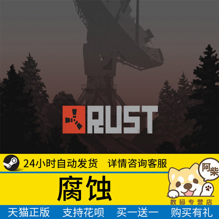 steam正版 腐蚀 Rust 生存制作 国区礼物激活 好友送礼赠礼 全新成品号白号