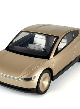 （盒装）仿真1比24无人驾驶Robotaxi合金汽车模型摆件玩具批