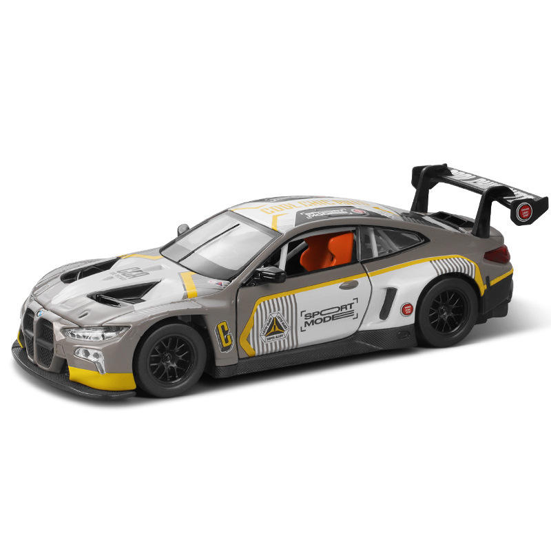 盒装M4GT3拉花款1/32仿真声光合金车模型玩具火车/摩托/汽车模型