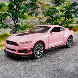 新款车致 1:32辐特野马谢尔比GT500声光车儿童玩具仿真合金车模型