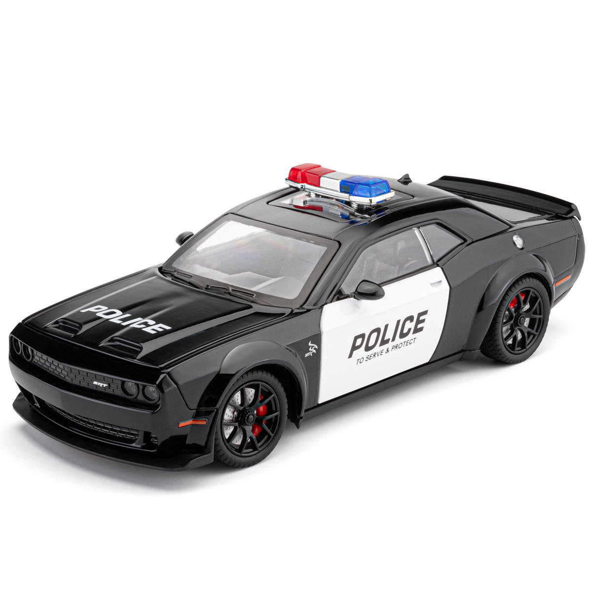 车致1:24地狱猫警车模型合金仿真肌肉跑车玩具男孩礼物热卖款