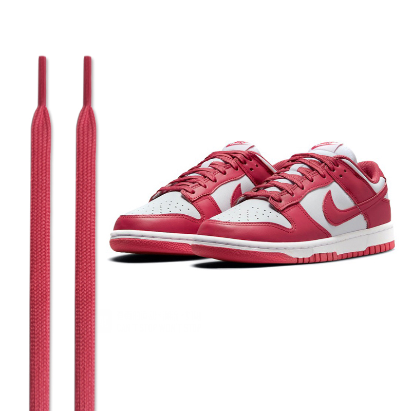 AJ低帮Dunk复古红色粉色双层鞋带