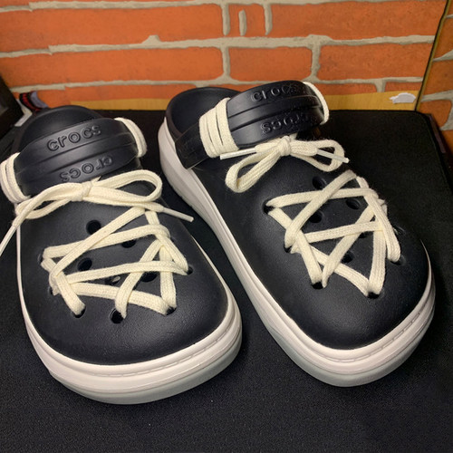 适配Crocs洞洞鞋ro鞋带米白色220