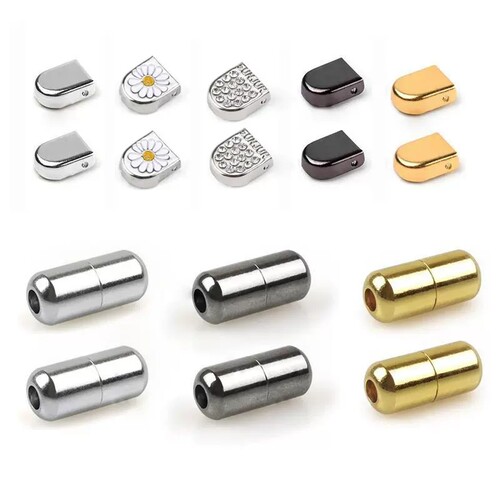 懒人免系金属胶囊按压鞋带扣卡扣